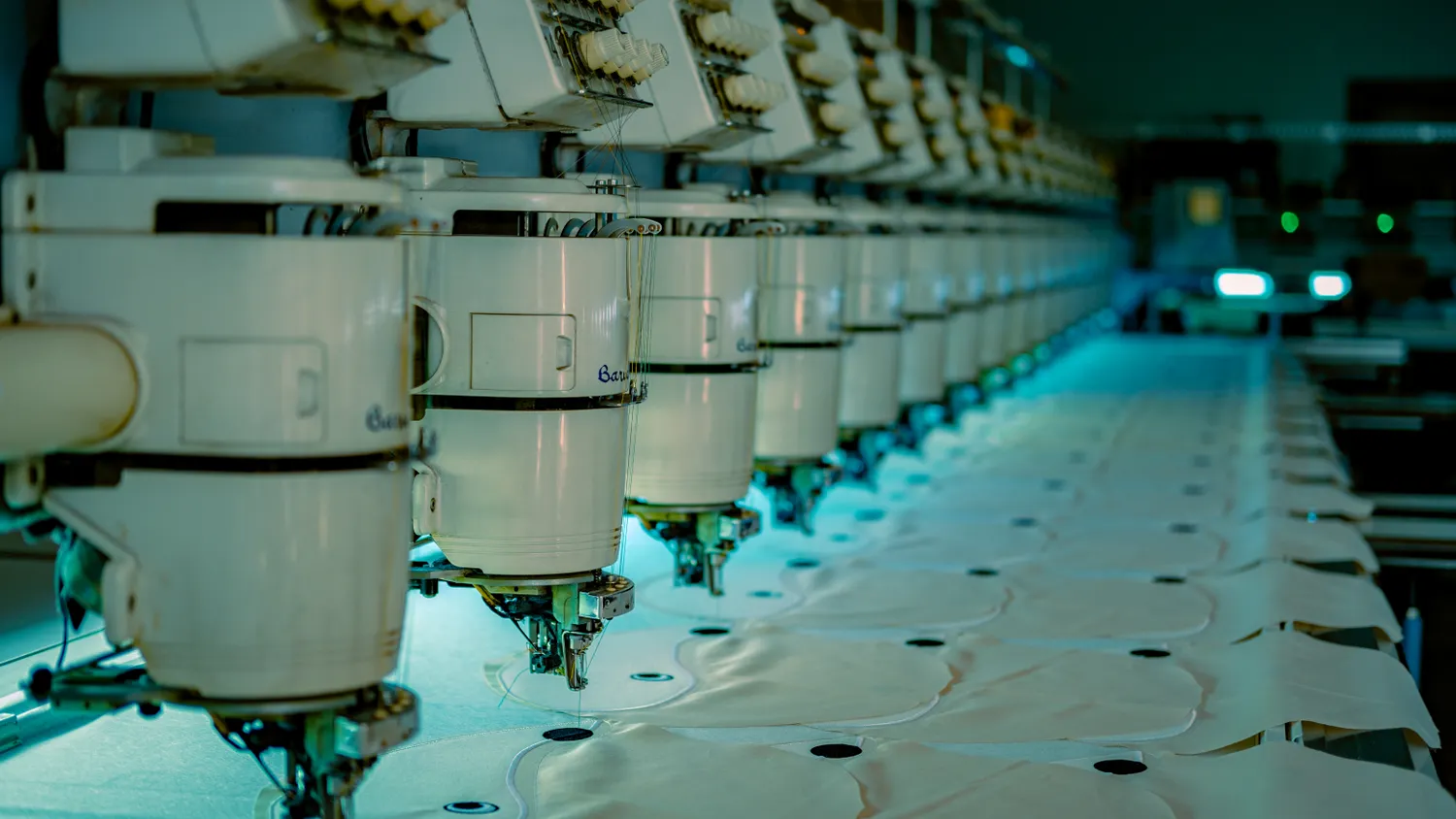 Production line in the Jeanio workshop